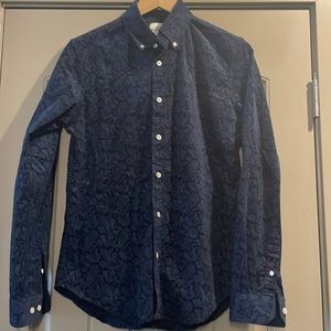Ben Sherman Paisley Stretch Fit Button-Down Shirt